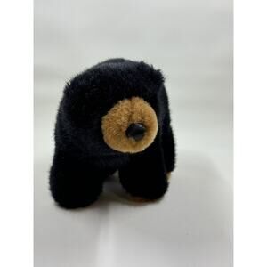 ADORABLE‎ Small Black Bear Stuffed VAUGHN,Kids Toy, Snuggle Toy,Woodland,Rustic